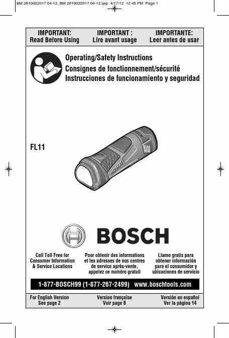 Bosch Power Tools Home Safety Product FL11A-page_pdf